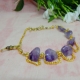 Gemstone Amethyst Bracelet Gemstone Amethyst Bracelet