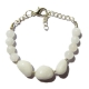 Gemstone White Agate Bracelet Gemstone White Agate Bracelet