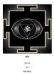 Ajna chakra yantra on paper