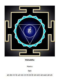 Vishuddha chakra yantra on Paper Vishuddha chakra yantra on Paper