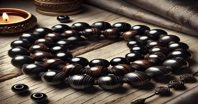Natural Ebony Wood Beads for Rosary, Mala, and Jewelry Making Natural Ebony Wood Beads for Rosary, Mala, and Jewelry Making