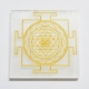 Selenite recharging plate Selenite Plate with Shri Yantra