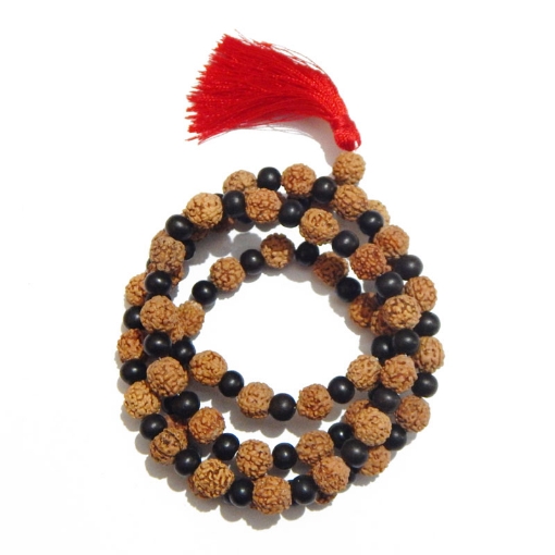 Rudraksha Ebony Beads Mala